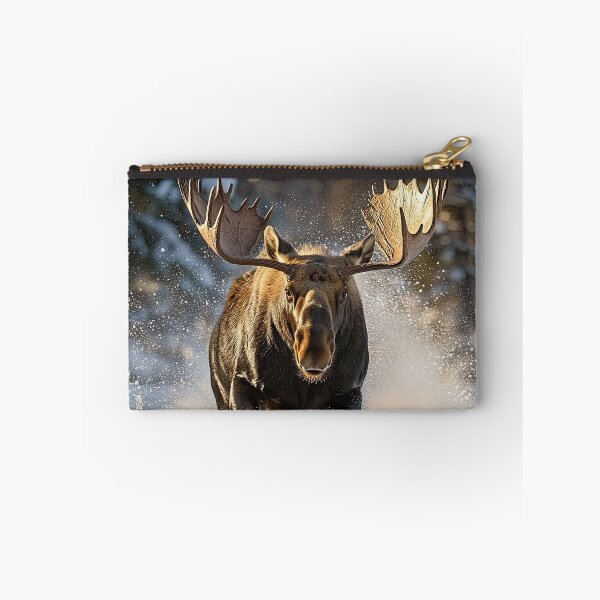 Item preview, Moose Running through Snow designed and sold by Elisabeth Lucas.
