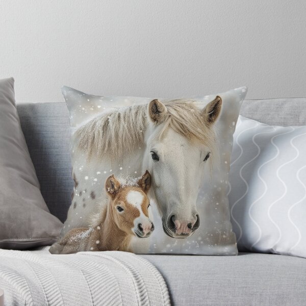 Item preview, Snow Mare with Foal designed and sold by Elisabeth Lucas.