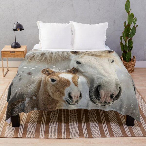 Item preview, Snow Mare with Foal designed and sold by Elisabeth Lucas.