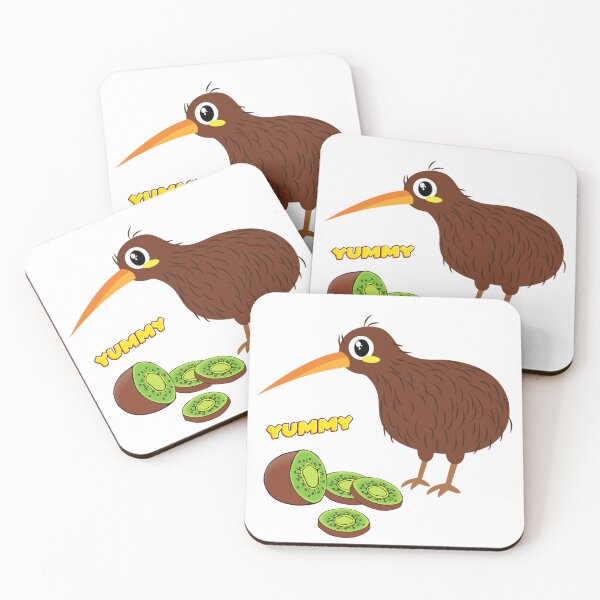 Item preview, Kiwi bird with sliced kiwi fruit designed and sold by LaUnArt.