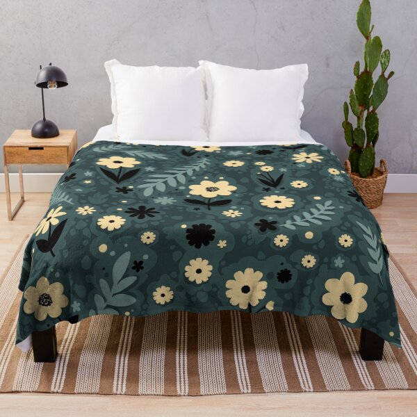 Item preview, Golden Flower Eucalyptus Meadow Floral designed and sold by Sunriya.