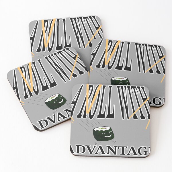 Item preview, Funny Sushi DnD Mashup – A Roll With Advantage Cute Design designed and sold by Misplay Mastermind.