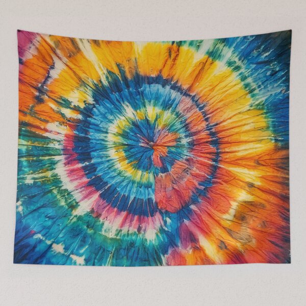 Item preview, Tie Dye pattern spiral - Retro Hippy Trippy  - Love designed and sold by CattlettArt.