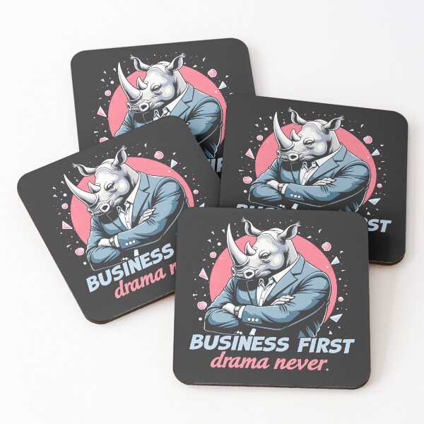 Item preview, Business First Drama Never Rhino Design designed and sold by FoxyJags.