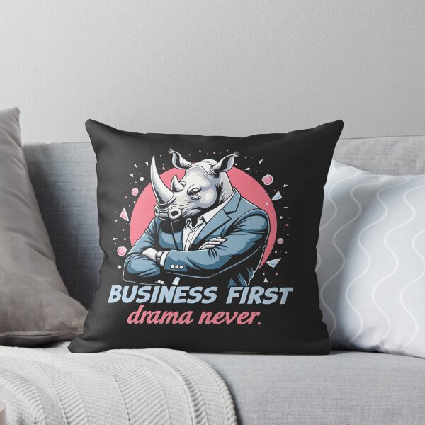 Item preview, Business First Drama Never Rhino Design designed and sold by FoxyJags.