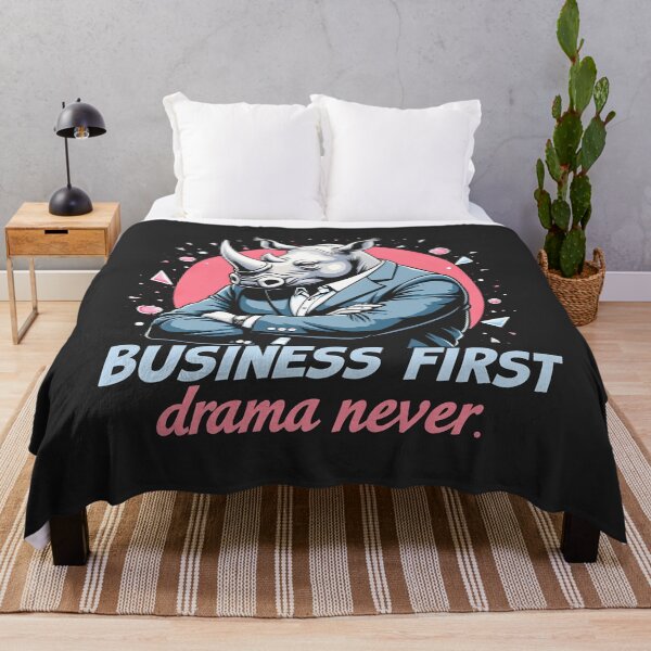 Item preview, Business First Drama Never Rhino Design designed and sold by FoxyJags.