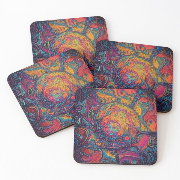 Item preview, Intricate pattern - Very Trippy - mushrooms  designed and sold by CattlettArt.
