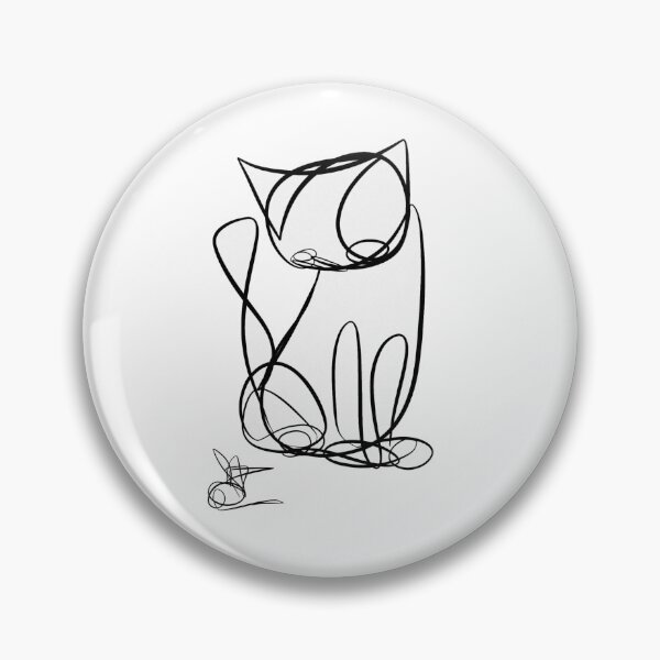 Item preview, Line Art Cat and Mouse designed and sold by TimOzman.