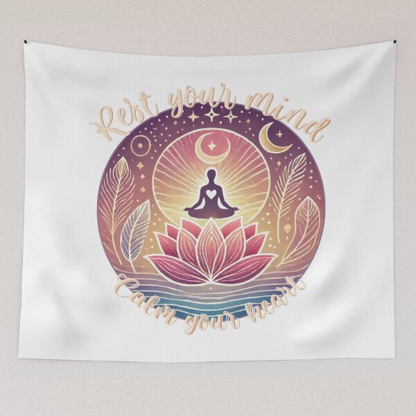Item preview, Rest Your Mind, Calm Your Heart designed and sold by EMWorks-Ink.