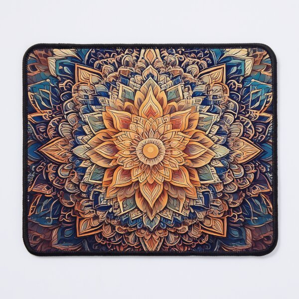 Item preview, Retro Vintage Intricate trippy Abstract pattern Yoga mandala designed and sold by CattlettArt.