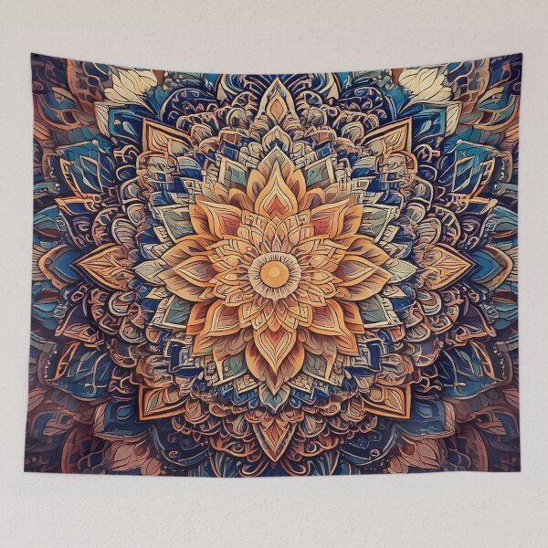 Artikelvorschau, Retro Vintage komplizierte trippige abstrakte Muster Yoga Mandala entworfen und verkauft von CattlettArt.