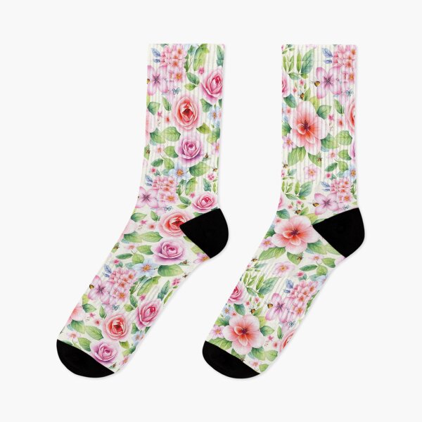Item preview, Watercolor Roses & Flowers Pattern - Elegant Floral Design designed and sold by InsightA.