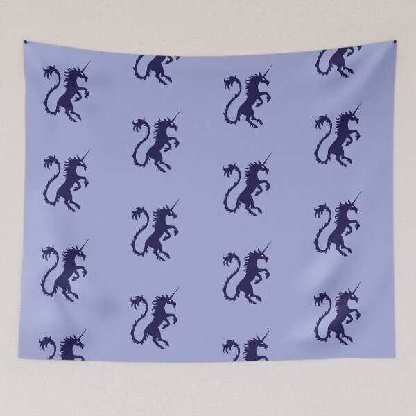 Item preview, Unicorn Silhouette- Blue designed and sold by EChapmanArt.