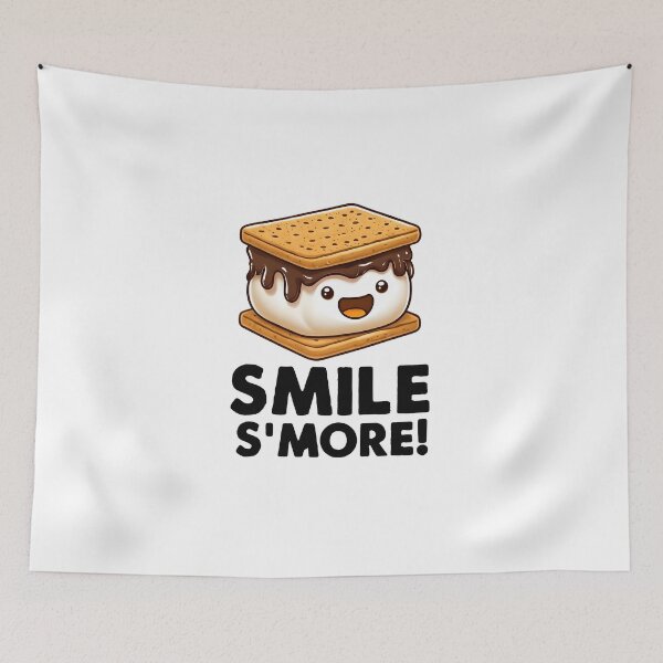 Item preview, Smile S'More! Marshmallow Graham Cracker Treat  designed and sold by scooterbaby.