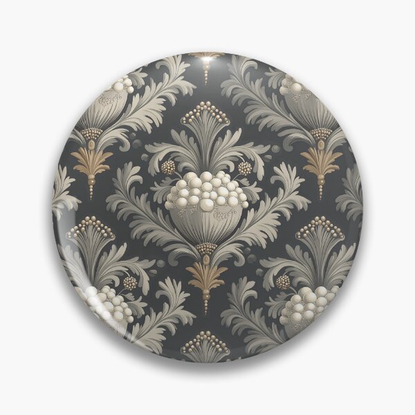 Item preview, Elegant Luxury Beautiful Victorian Classic Damask Abstract Motif Pattern designed and sold by BWDecorPattern.