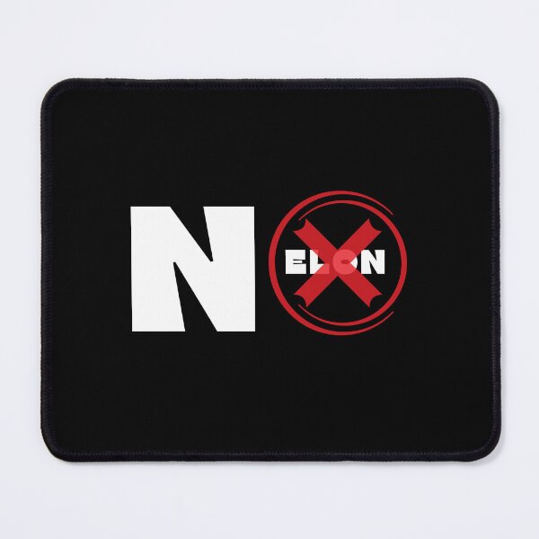 Item preview, No Elon! Round Anti-Elon Musk bumper sticker designed and sold by OM-Designer06.