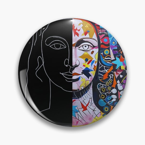 Item preview, Dual Mona Lisa – Minimalist & Abstract Fusion of the Iconic Portrait designed and sold by Colorful-Garden.