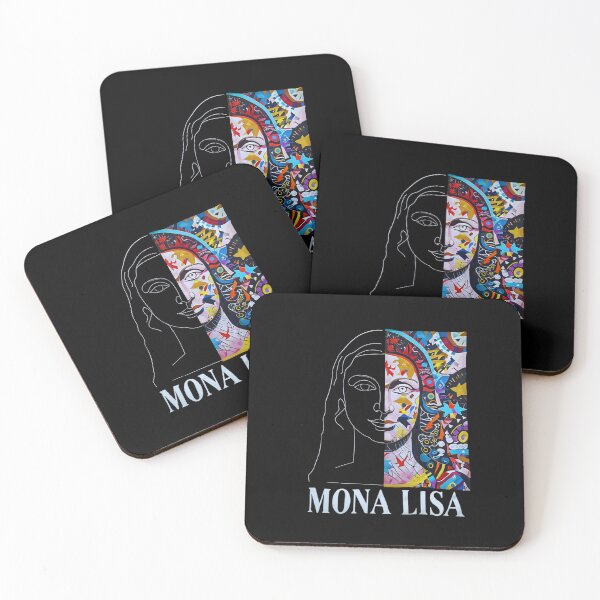 Item preview, Dual Mona Lisa – Minimalist & Abstract Fusion of the Iconic Portrait designed and sold by Colorful-Garden.