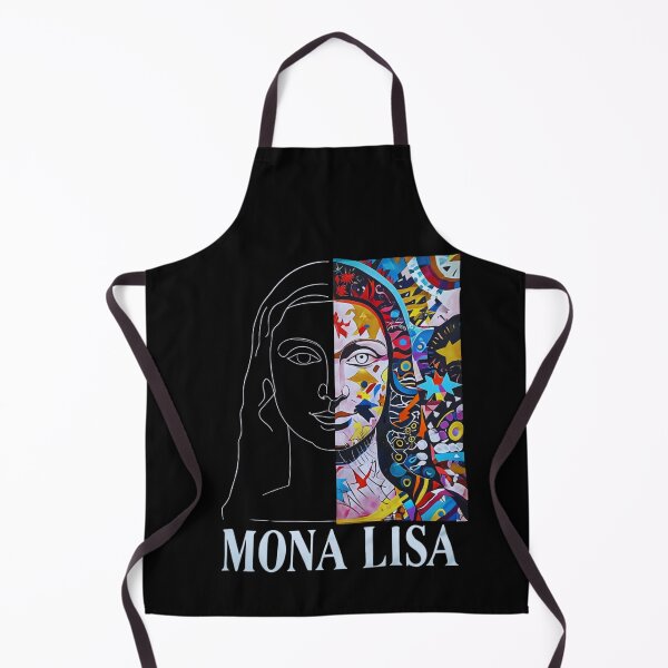Item preview, Dual Mona Lisa – Minimalist & Abstract Fusion of the Iconic Portrait designed and sold by Colorful-Garden.