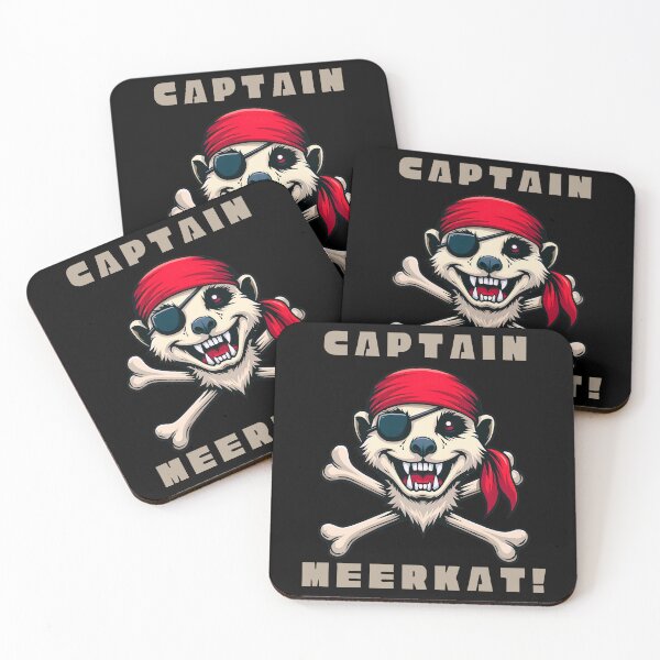 Item preview, Captain Meerkat – Playful Pirate Adventure Design designed and sold by Dino-Lune.