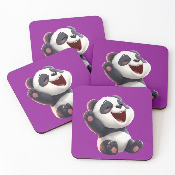 Item preview, Cute Laughing Panda Cartoon | Adorable Happy Panda Art designed and sold by gtrock.
