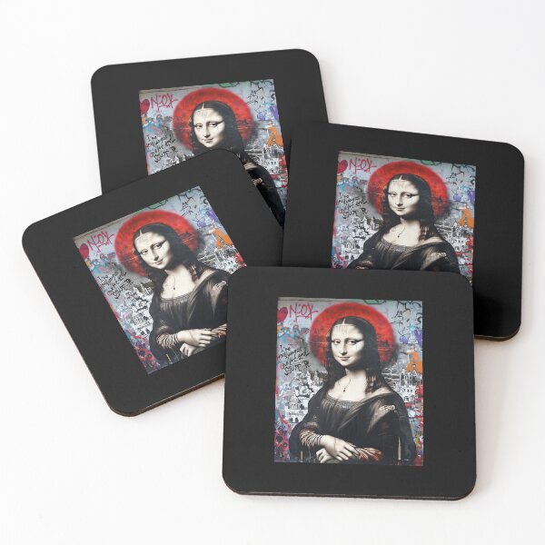 Item preview, Modern Street Art Mural Inspired By The Mona Lisa, l Mona Lisa – Minimalist & Abstract Fusion of the Iconic Portrait designed and sold by Colorful-Garden.