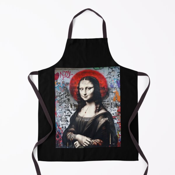 Item preview, Modern Street Art Mural Inspired By The Mona Lisa, l Mona Lisa – Minimalist & Abstract Fusion of the Iconic Portrait designed and sold by Colorful-Garden.