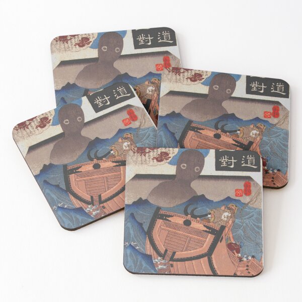 Item preview, "The sailor Tokuso and the sea monster" by Utagawa Kuniyoshi. designed and sold by XLTERNATIVX.