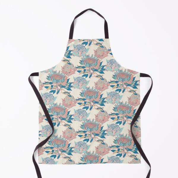 Item preview, Protea Waratah Australian flora pattern pink blue green red designed and sold by blueidesign.