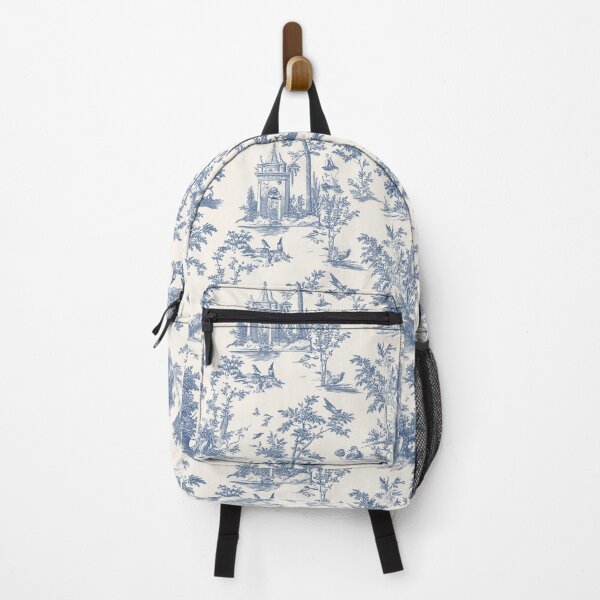 Item preview, Blue Vintage Print - Blue Toile - Bohemian Print - Cream designed and sold by DreamersPlan.