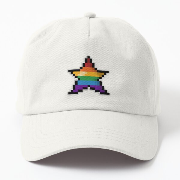 Artikel-Vorschau von Pixeliertes Regenbogen-Pixel-Stern-Design mit LGBTQ+-Pride-Farben und Retro-Gamer-Stil, designt und verkauft von LiveLoudGraphic.