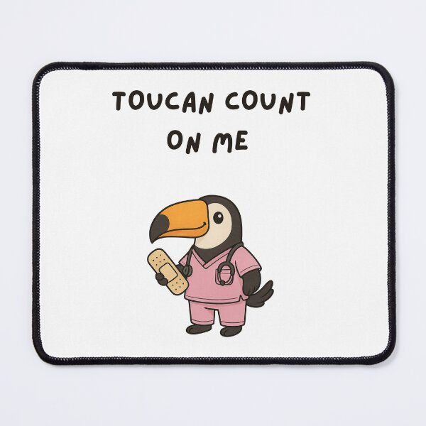 Item preview, Toucan Nurse: Cute Caregiver in Scrubs designed and sold by KatelynMitalski.