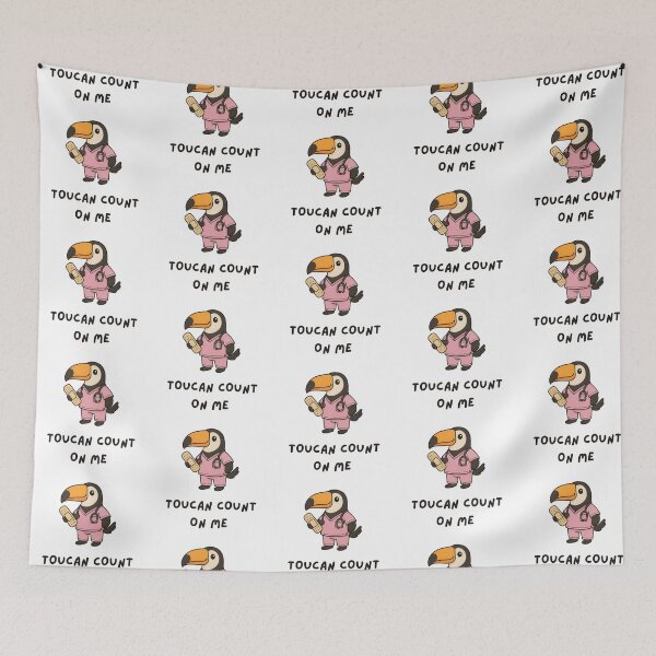 Item preview, Toucan Nurse: Cute Caregiver in Scrubs designed and sold by KatelynMitalski.