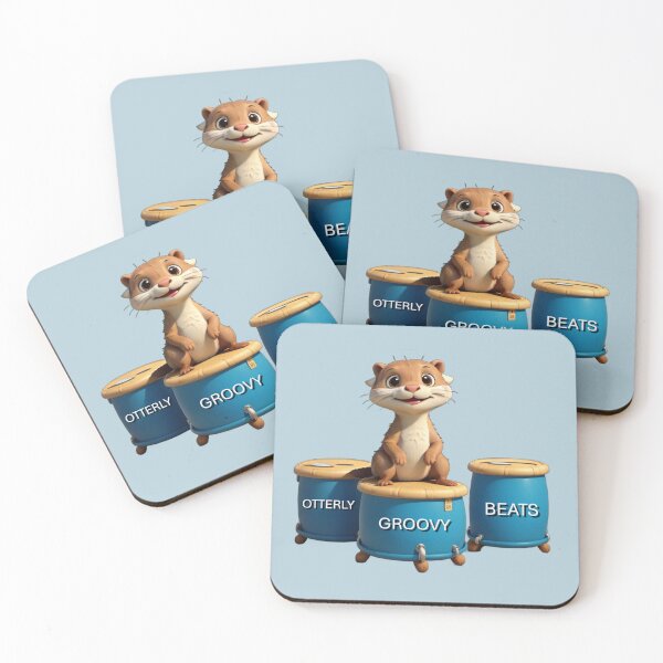Item preview, The Otter plays the drums designed and sold by Artbellachi.