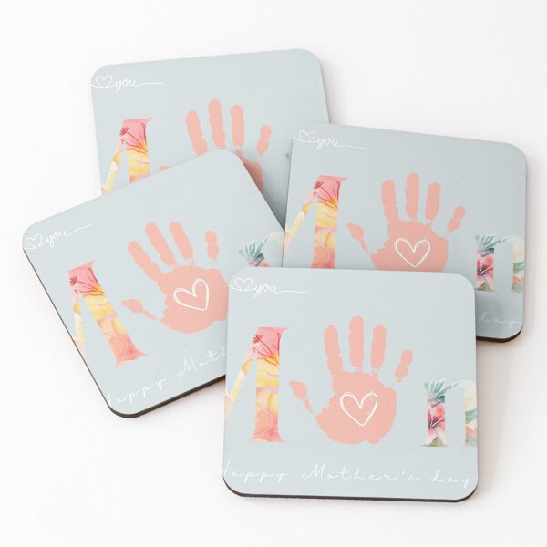 Item preview, Mother's Day Handprint Art, Mom Pastel, Keepsake Art, Mothers day Craft activity designed and sold by PattysNco.