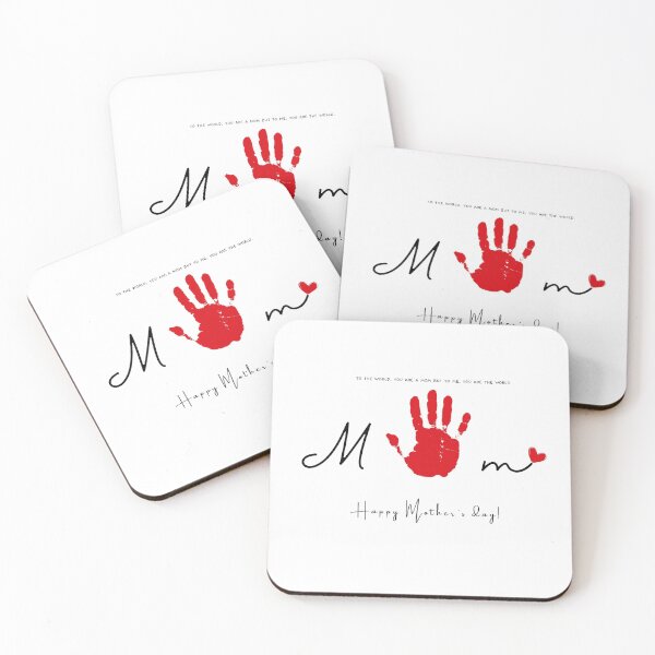 Item preview,  Mother's Day Handprint Art, Mom black, Keepsake Art, Mothers day Craft activity designed and sold by PattysNco.