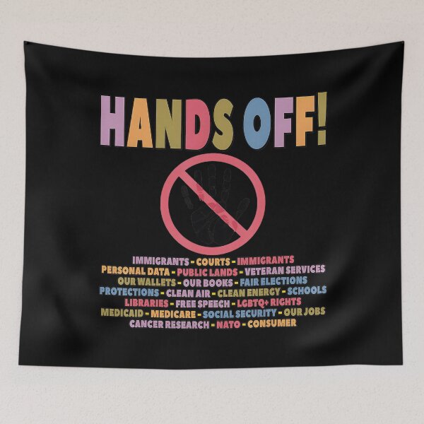 Item preview, Anti Hands Off Protest designed and sold by lidanmasi.