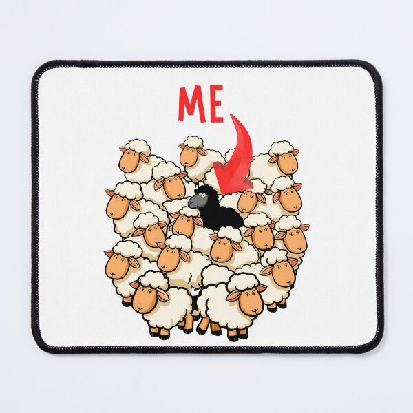 Item preview, Proud Black Sheep – Funny Cartoon Sheep Design designed and sold by Fredster1966.