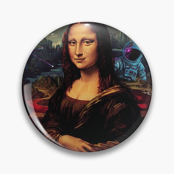 Item preview, Modern Street Art Mural Inspired By The Mona Lisa, l Mona Lisa – Minimalist & Abstract Fusion of the Iconic Portrait designed and sold by Colorful-Garden.