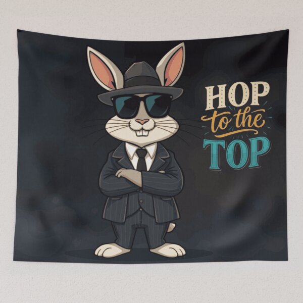 Item preview, Ambitious Rabbit in Pinstripes: A Leap Toward Success designed and sold by Mindful56.