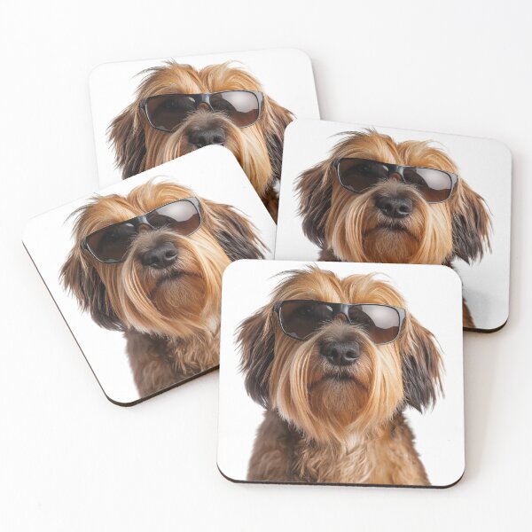 Item preview, Funny cool Briard Dog wearing sunglasses designed and sold by LazyOwlStore.