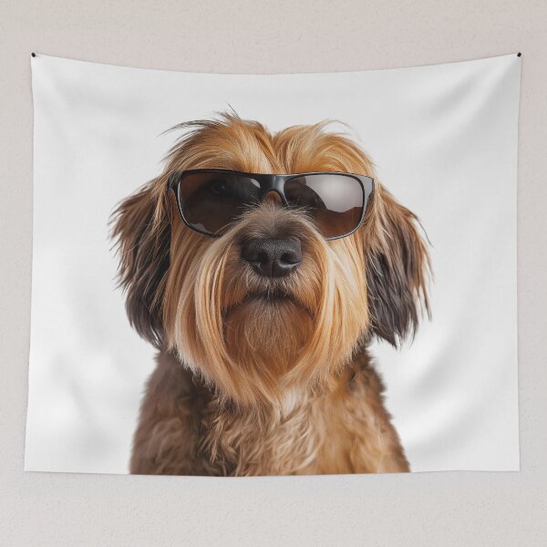 Item preview, Funny cool Briard Dog wearing sunglasses designed and sold by LazyOwlStore.