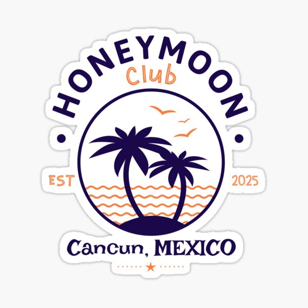 Item preview, Honeymoon Club – Cancun, Mexico Vacation Design designed and sold by Memorph.