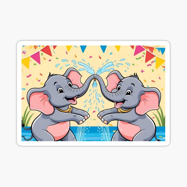 Item preview,  Songkran With Joy Elephent designed and sold by Napansukk.