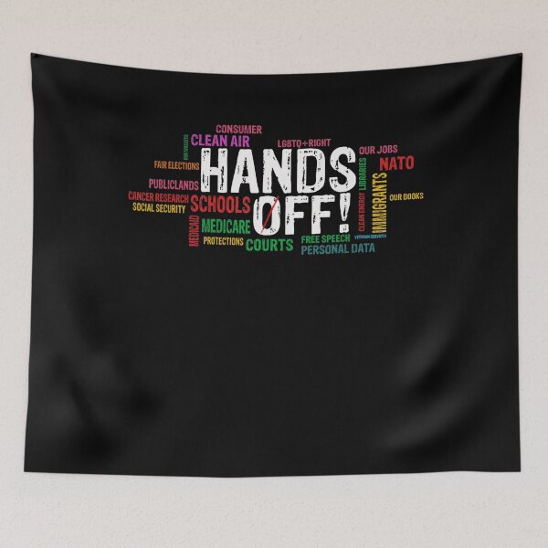 Item preview, Funny Hands Off Protest Social Security And Medicare Protest designed and sold by lidanmasi.