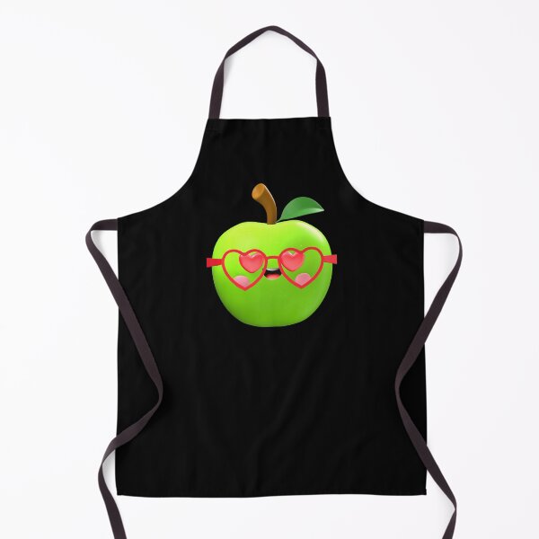 Item preview, Love-Struck Green Apple – Cute Kawaii Fruit with Heart Eyes designed and sold by Baby-Fruit.