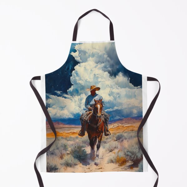Item preview, Western world. Original watercolour artwork. American Indigenous cowboy western painting. Digital art Print. Poster. Home Decor. designed and sold by organicflowart.