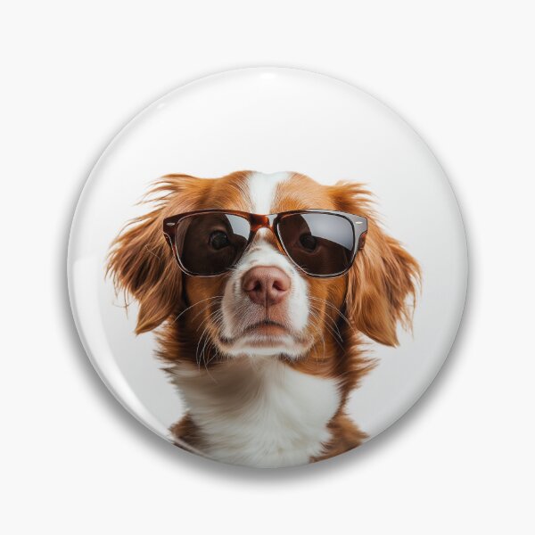 Item preview, Funny cool Brittany Spaniel Dog wearing sunglasses designed and sold by LazyOwlStore.