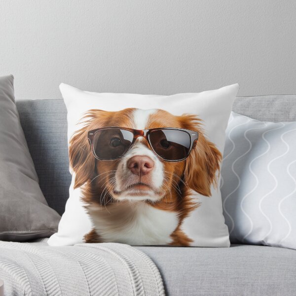 Item preview, Funny cool Brittany Spaniel Dog wearing sunglasses designed and sold by LazyOwlStore.
