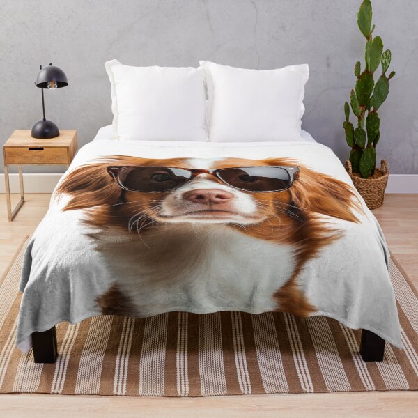 Item preview, Funny cool Brittany Spaniel Dog wearing sunglasses designed and sold by LazyOwlStore.